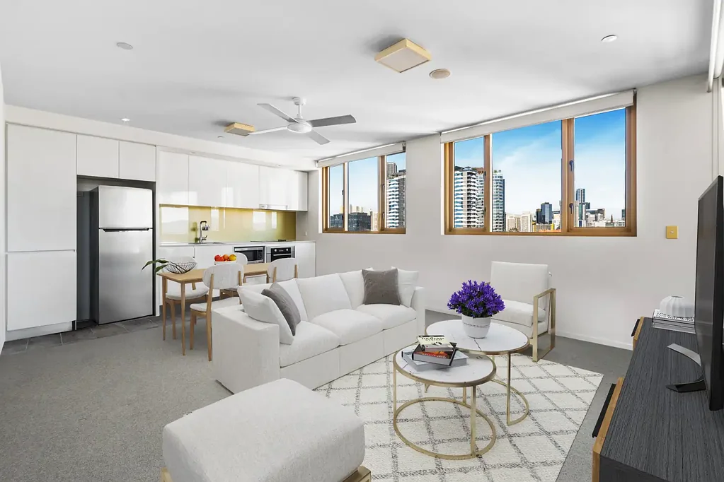 Bowen Hills 1બેડરૂમ Elevated Views & Exceptional Convenience