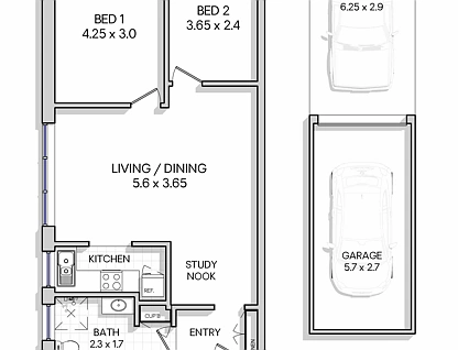 6/51 Kings Road, Brighton-Le-Sands, St George, 2 રૂમ, 1 બાથરૂમ, Apartment
