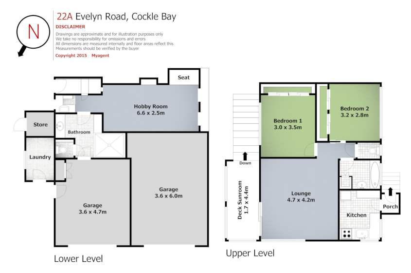 22a Evelyn Road, Cockle Bay, Auckland - Manukau, 4 Kuwarto, 0 Banyo