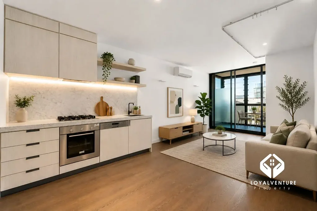 North Melbourne 2房 城市边缘生活，宽敞、时尚、便利 City-Fringe Living with Space, Style and Convenience