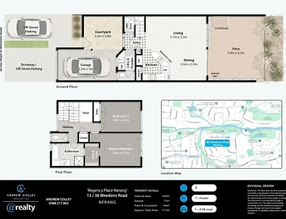 13/36 Weedons Road, Nerang, QLD 4211, 2房, 1浴, Townhouse
