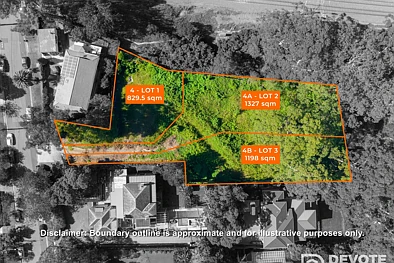 Pymble 3354m² Pymble Landholding Across 3 Separate Titles with Endless Potential – Walk to Pymble Ladies’ College, Village & Train