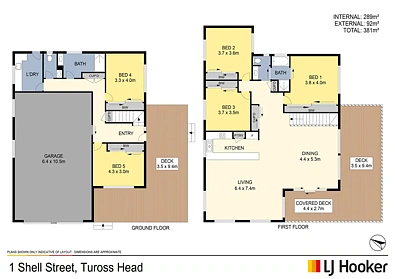 1 Shell Street, Tuross Head, NSW 2537, 5房, 2浴, House