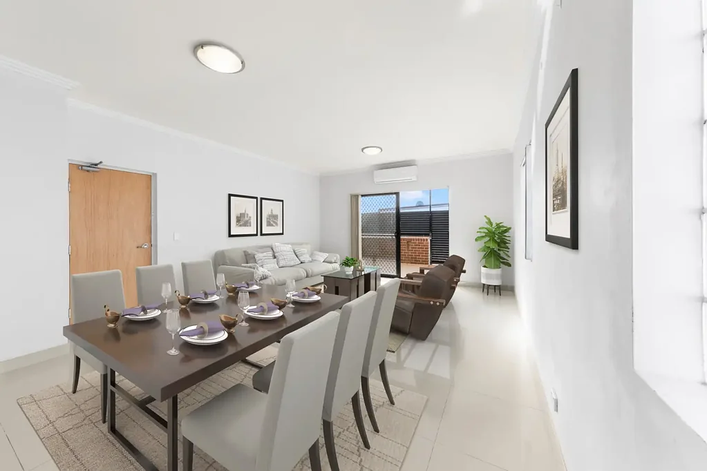Tiles through-out, Split Air-conditioning, Gas cooking and Two Bathrooms