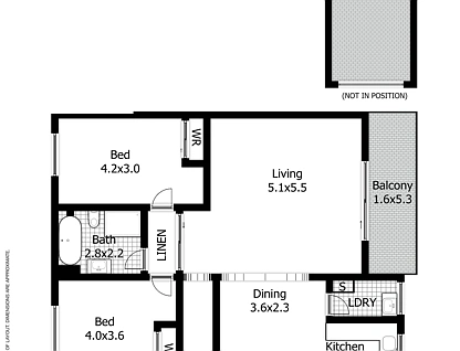 4/29 Walton Crescent, Abbotsford, Inner West, 2 chambres, 1 salles de bain, Apartment