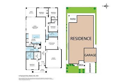 Plano ng Bahay - 12 Haystack Drive, Wollert, VIC 3750