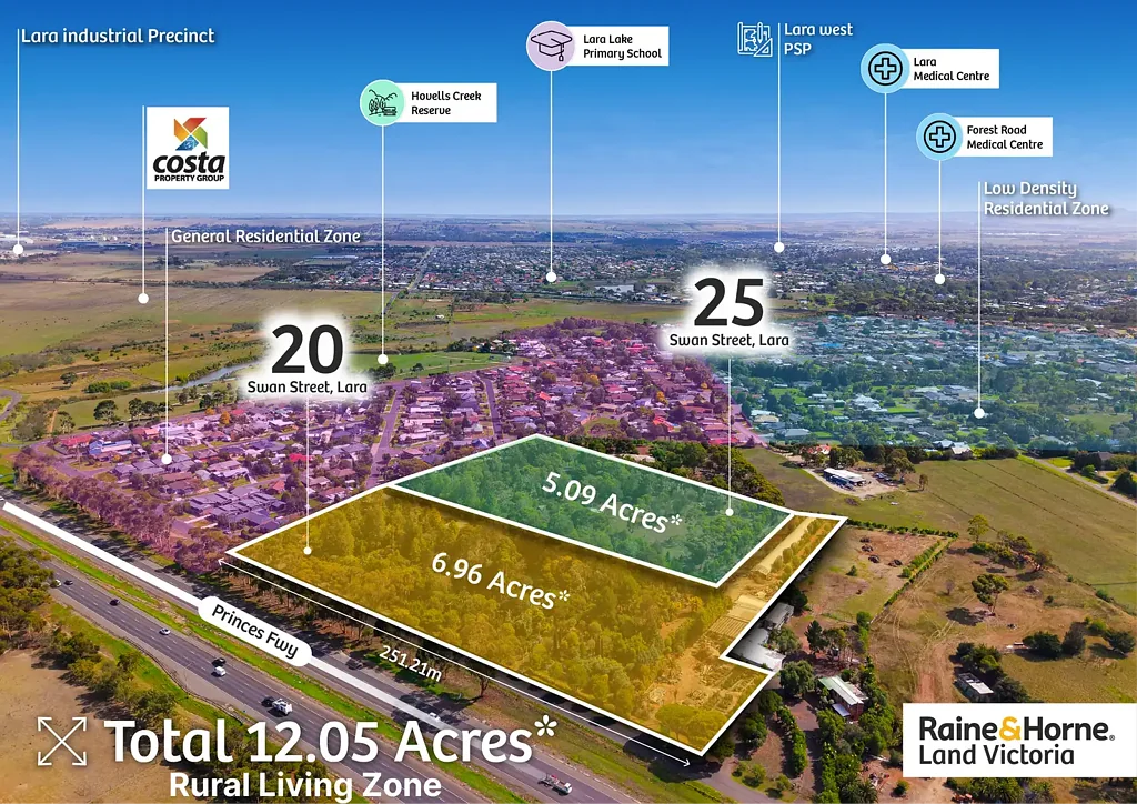 Lara 6બેડરૂમ PRIME 12-ACRE IN RURAL LIVING ZONE - 2 TITLES WITH PRINCES FREEWAY EXPOSURE