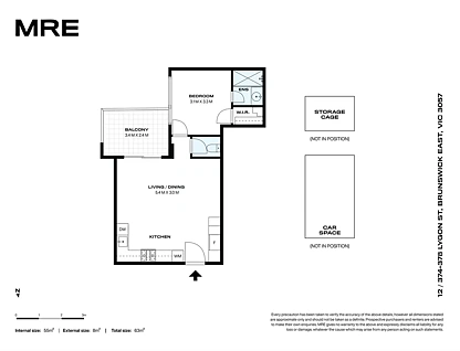 12/374-378 Lygon Street, Brunswick East, VIC 3057, 1 ਕਮਰੇ, 1 ਬਾਥਰੂਮ, Apartment