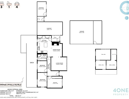 279 Mount Hull Road, Collinsvale, Hobart, 4 ห้องนอน, 2 ห้องน้ำ, House