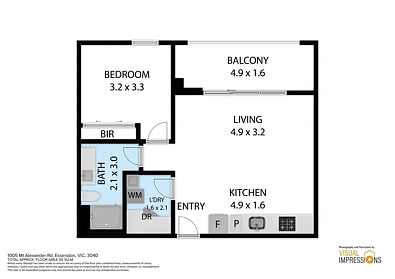 303/1005 Mt Alexander Rd, Essendon, VIC 3040, 1 slaapkamers, 1 badkamers, Apartment