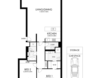 410/146 Bowden Street, Meadowbank, Upper North Shore, 2 غرف, 2 حمامات, Apartment