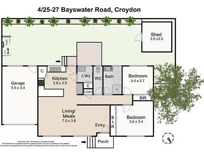 4/25-27 Bayswater Road, Croydon, VIC 3136, 2房, 1浴, Unit