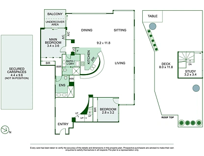 11/347 Beaconsfield Parade, St Kilda West, Melbourne CBD, 2房, 2浴, Apartment
