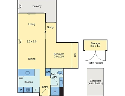 1511/40 Hall Street, Moonee Ponds, North Melbourne, 1 कमरे, 1 बाथरूम, Apartment