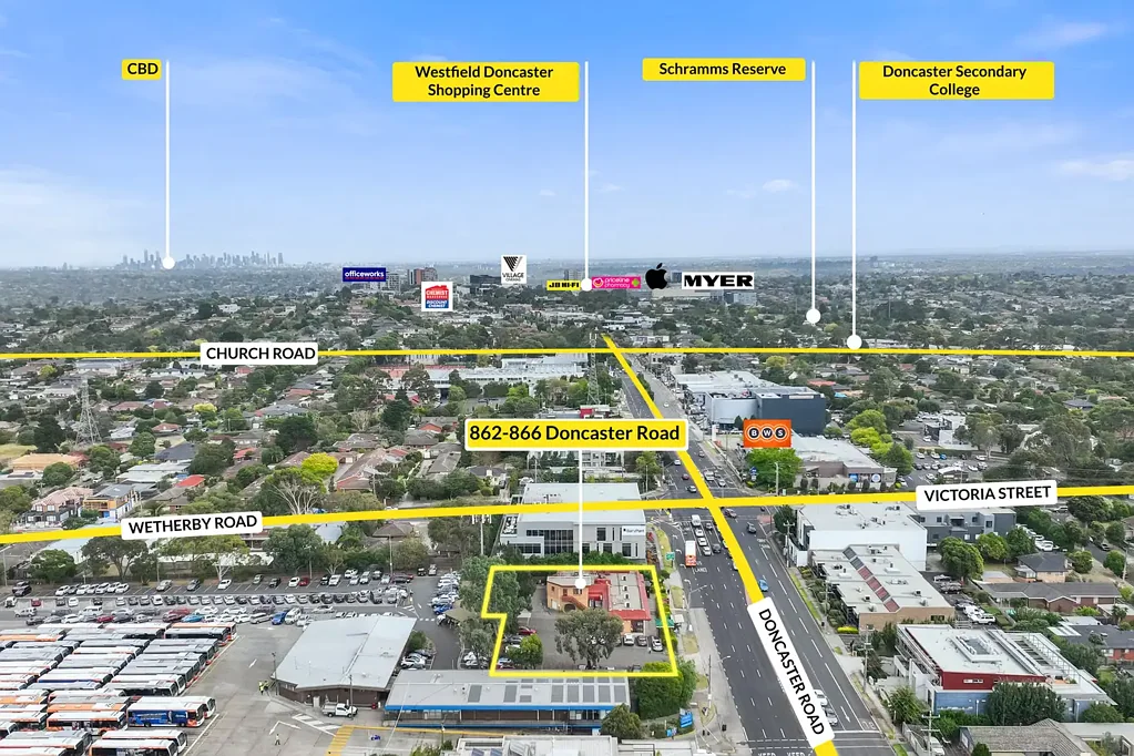 Doncaster East 1房 稀有开发地块 2039平米* 优越主干道位置 近购物中心 著名学校云集 巨大开发潜力 Rare Development Opportunity in Doncaster East