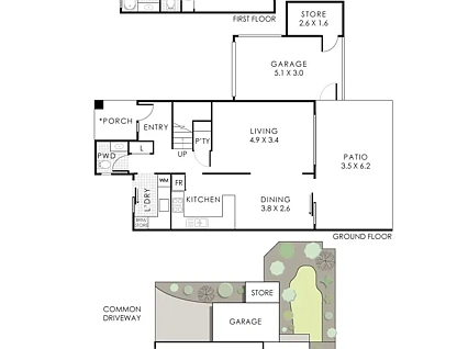 1/52 Tyler Street, Joondanna, WA 6060, 3 રૂમ, 1 બાથરૂમ, Townhouse
