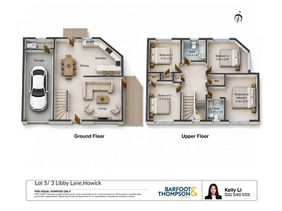 Lot 5, 3 Libby Lane, Howick, Manukau City, 4房, 2浴, Townhouse