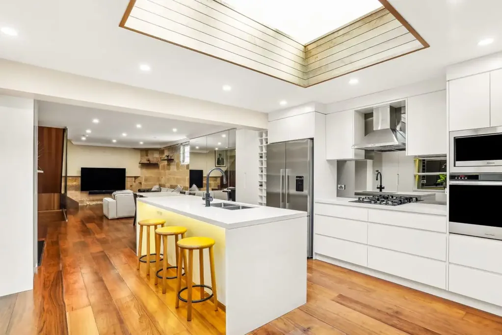 Sophisticated Four-Level Corner Terrace with Double Lock-up Garage