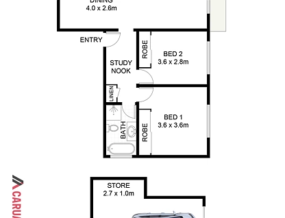 24/384-396 Rocky Point Road, Sans Souci, St George, 2 कमरे, 1 बाथरूम, Apartment