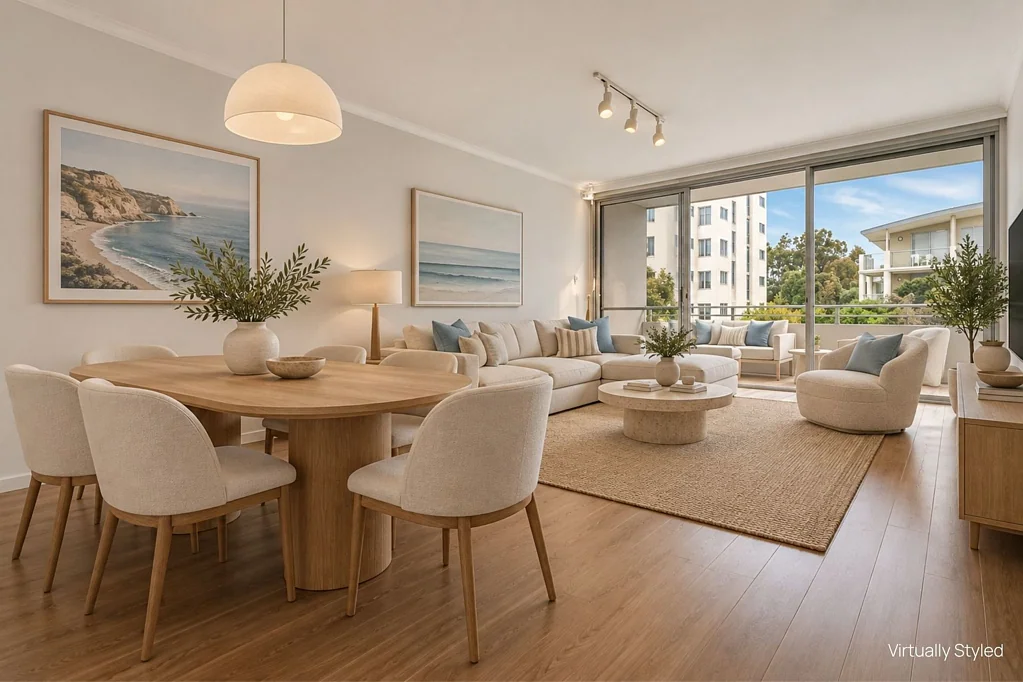 OVERSIZED REFRESHED TOP FLOOR APARTMENT WITH SINGLE LOCK UP GARAGE & ADDITIONAL PARKING SPACE