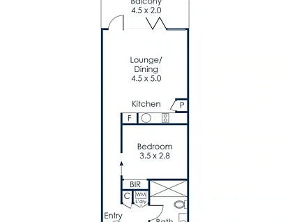 305/120 A'Beckett Street, Melbourne, Melbourne CBD, 1 રૂમ, 1 બાથરૂમ, Apartment