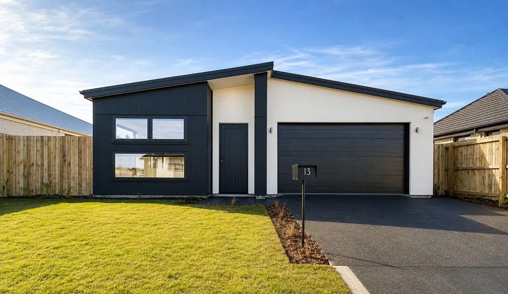 Modern and warm four-bedroom home