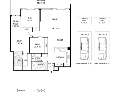518/220 Bay Road, Sandringham, Bayside, 3房, 2浴, Apartment