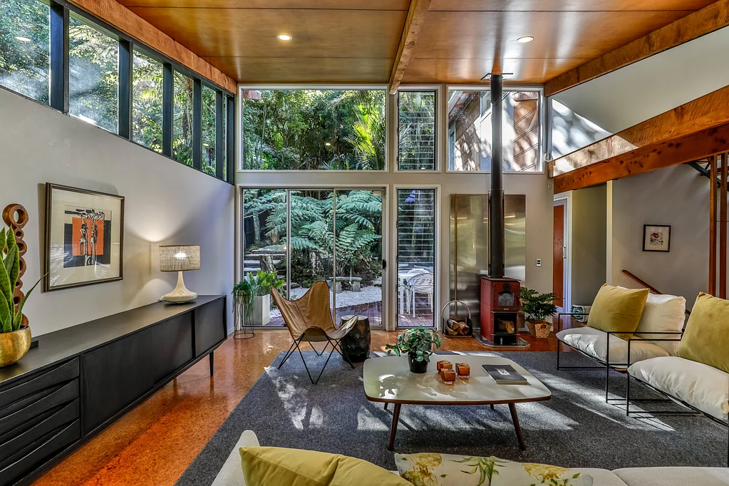 Titirangi 4 Slaapkamer Modern architecture, native bush serenity