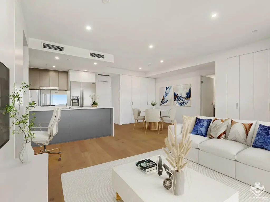 Toowong 2房 黄金地段 Toowong中心 俯瞰Mt Coot-Tha 现代设计 开放式布局 度假村设施 私人停车 高层视野 Elevated Investment on the 17th Floor, Stylish, Spacious & Tenanted at $800/wk