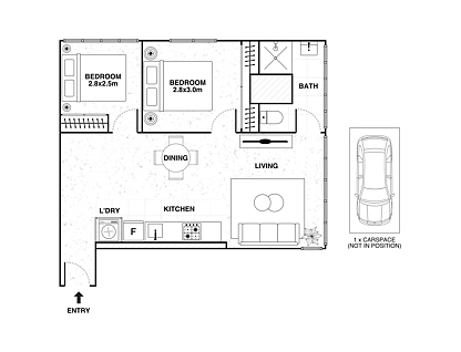 1702/568 Collins Street, Melbourne, Melbourne CBD, 2 침실, 1 욕실, Apartment