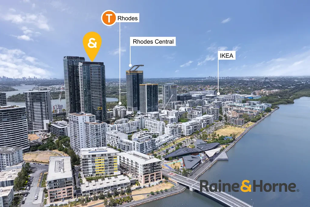 Rhodes 2房 Oasis大楼12层 法式护墙板 两个独立阳台 全瓷砖地板 高端厨房业主专属设施 Rhodes中心 Elegant 2-Bedroom Apartment with French-Inspired Interiors & Dual Balconies