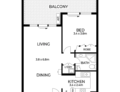 17/668 Botany Road, Alexandria, Sydney CBD, 1房, 1浴, Apartment