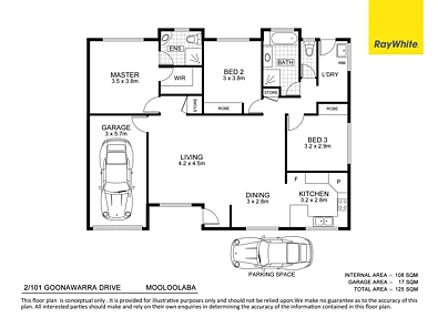 2/101 Goonawarra Drive, Mooloolaba, QLD 4557, 3 રૂમ, 2 બાથરૂમ, Apartment