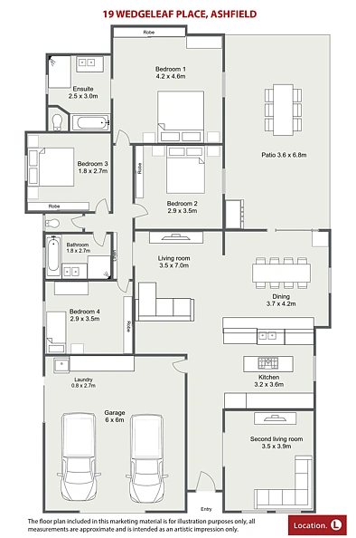 19 Wedgeleaf Place, Ashfield, QLD 4670, 4 Schlafzimmer, 2 Badezimmer, House