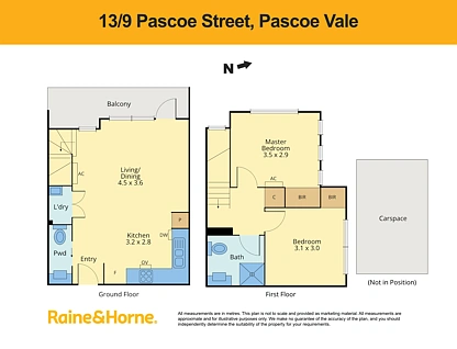 13/9 Pascoe Street, Pascoe Vale, North Melbourne, 2部屋, 1バスルーム, Apartment