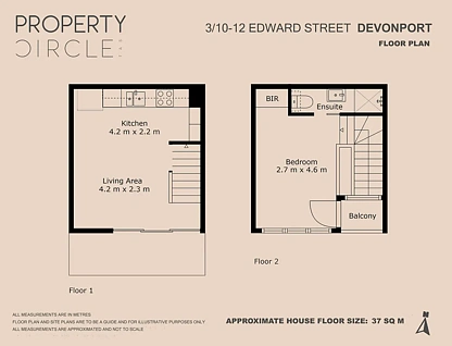 3/10-12 Edward Street, Devonport, TAS 7310, 1房, 1浴, Townhouse