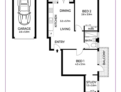 12/54-58 Johnston Street, Annandale, Inner West, 2房, 1浴, Apartment