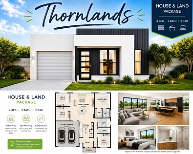 Thornlands 4ਬੈੱਡਰੂਮ Full Turnkey Living in One of Thornlands' Newest Pockets- H & L Package To Be Built