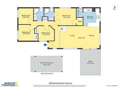 27d Rehia Road, Massey, Waitakere City, 4房, 2浴, 整租独立别墅