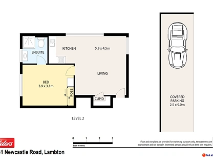 4/441 Newcastle Road, Lambton, Newcastle, 1房, 1浴, Apartment
