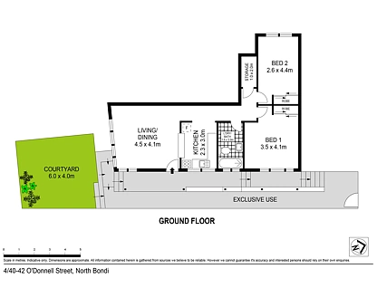 4/40-42 O'Donnell Street, North Bondi, Eastern Suburbs, 2 Schlafzimmer, 1 Badezimmer, Apartment