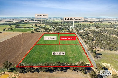 Newbridge Productive Farm Land – 3 Adjoining Titles,  Lots 14, 15 & 15A Corner Wimmera Hwy and Ryan Street, Newbridge