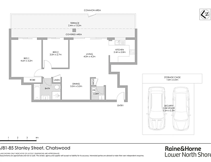 6/81 Stanley Street, Chatswood, Lower North Shore, 2房, 1浴, Apartment