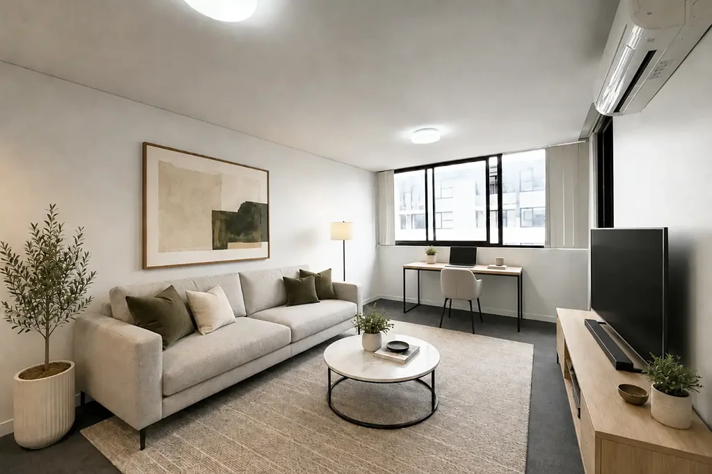 Sun-Filled Modern Apartment Offering Comfort & Convenience