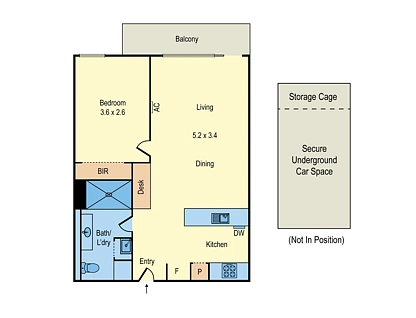 118/24 Barkly Street, Brunswick East, North Melbourne, 1 Kuwarto, 1 Banyo, Apartment