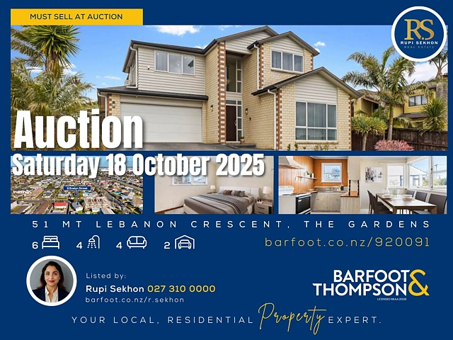51 Mt Lebanon Crescent, The Gardens, Manukau City