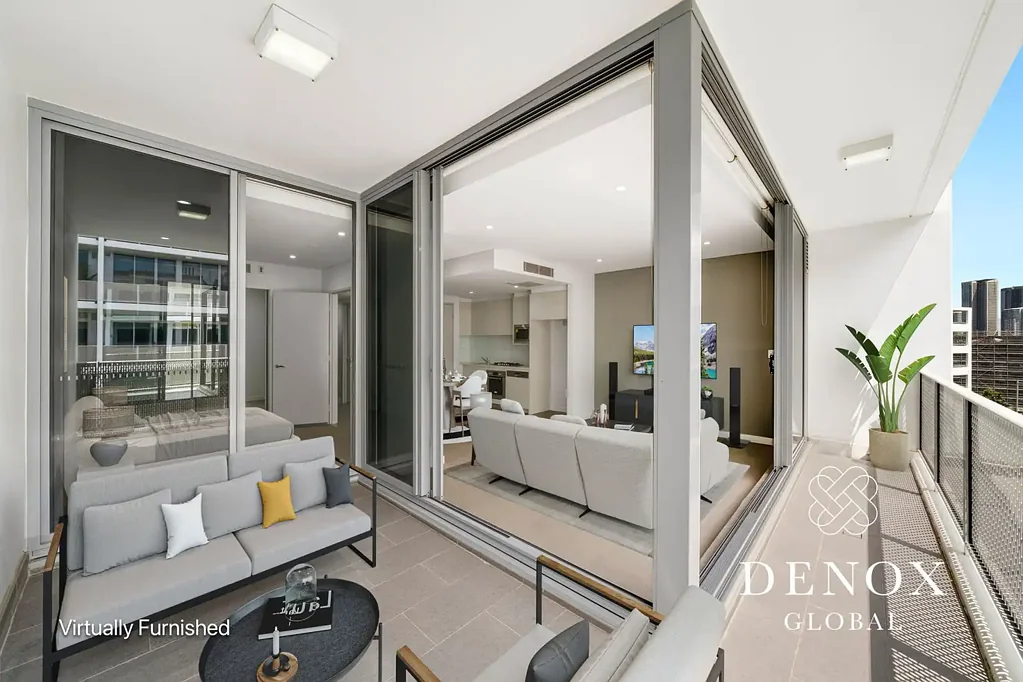 Ryde 1房 现代开放式空间 西北向阳台 自然采光充沛 功能书房 设计师厨房 宽敞主卧 现代浴室 室内停车位 水上中心 健身中心 精心花园 现场物业 1 Bedroom + Study With North-West Aspect