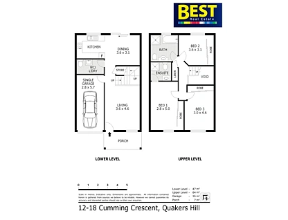 12/18 Cumming Crescent, Quakers Hill, Outer Western Sydney, 3 Kuwarto, 2 Banyo, Townhouse