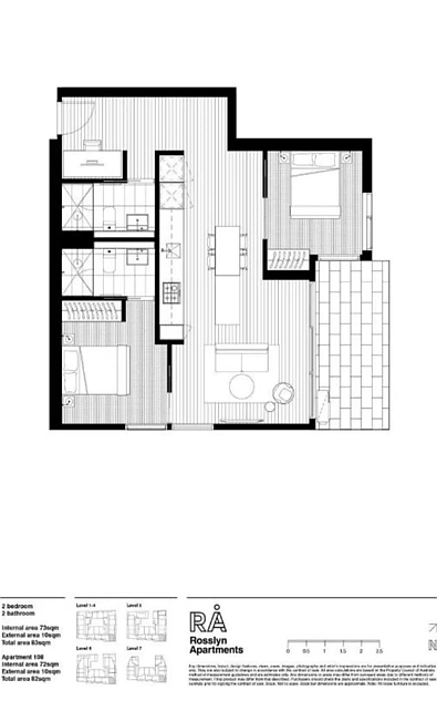 605/121 Rosslyn St, West Melbourne, VIC 3003, 2房, 2浴, Apartment