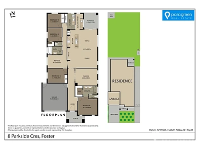 Plano ng Bahay - 8 Parkside Crescent, Foster, VIC 3960